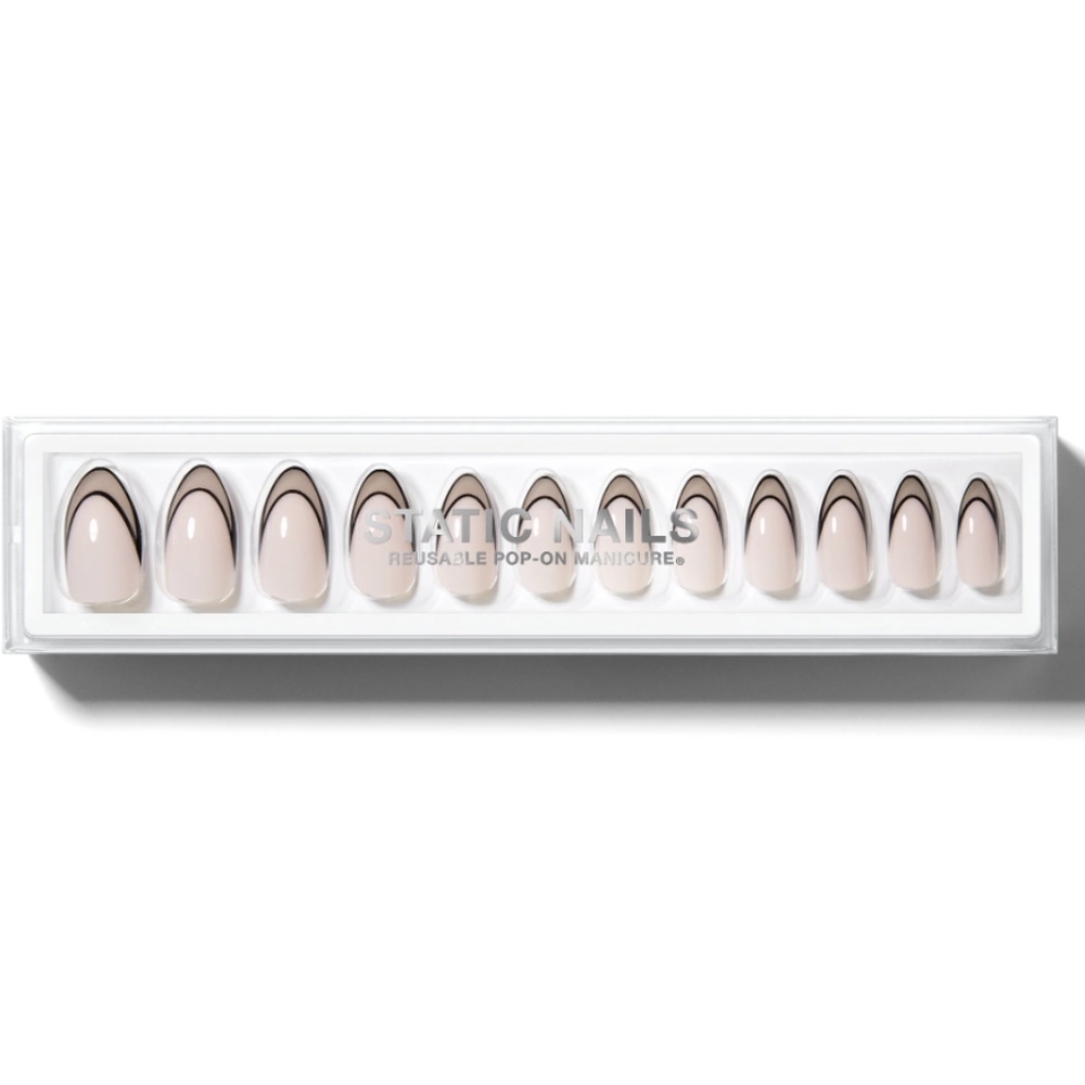 NWT Static Nails Reusable Pop on Manicure Sheer Fixation